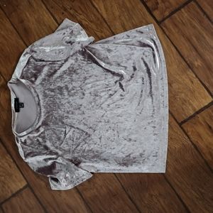 VELVET Top à manches longues Dames T 40 gris clair style décontracté